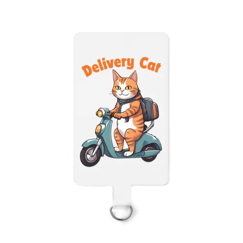 猫の配達人デリバリーキャット Smartphone Strap