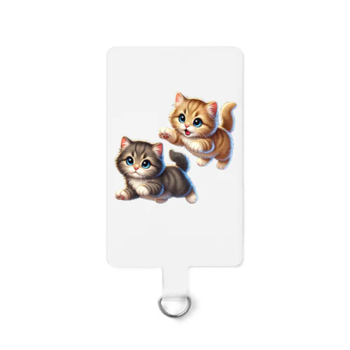 遊び心あふれる子猫たち Smartphone Strap