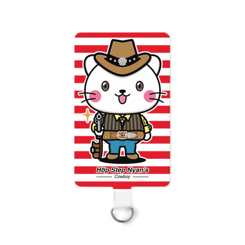 ホップ・ステップ・ニャンズ【カウボーイにゃんこ】 Smartphone Strap