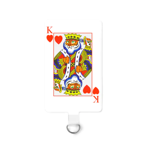 カードのトラちゃん（ハートのK）スマホストラップ Smartphone Strap