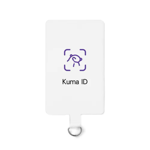 FaceID顔認証ならぬ熊認証！！！ Smartphone Strap