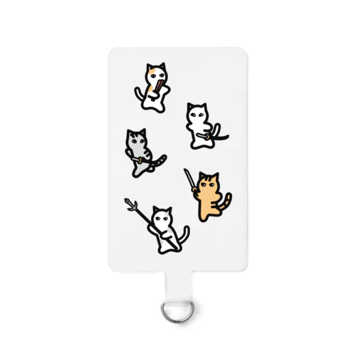 武将のおまもり|ネコ武将 Smartphone Strap