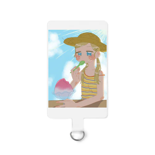 かき氷食べたいぜ🍧 Smartphone Strap