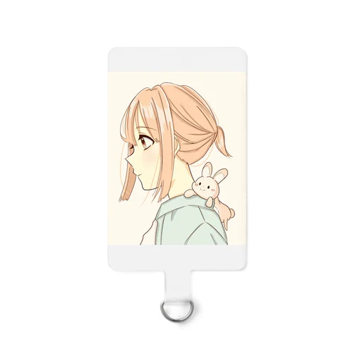 女の子さんとうさぎさん Smartphone Strap