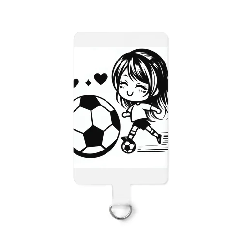 女の子サッカー Smartphone Strap