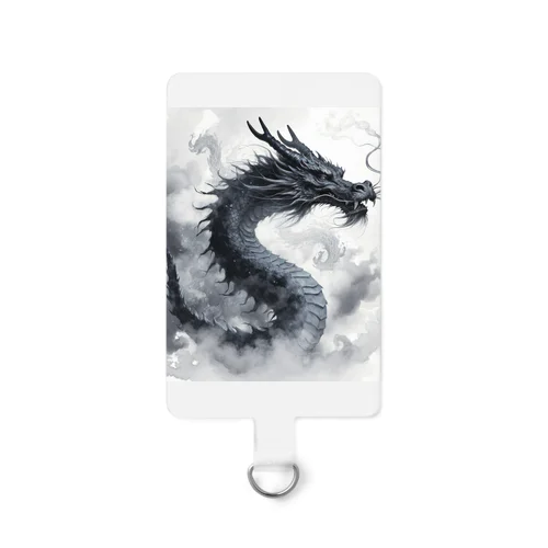 水墨画風DRAGON スマホストラップ