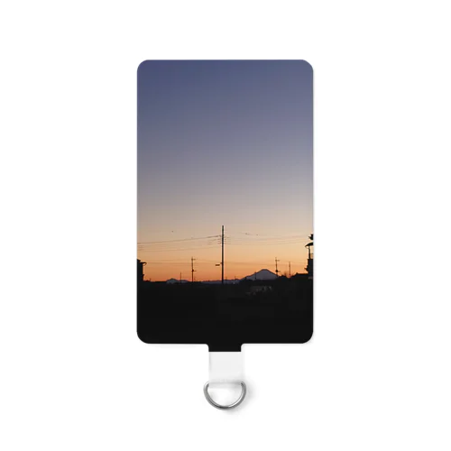 夕陽と富士山 Smartphone Strap