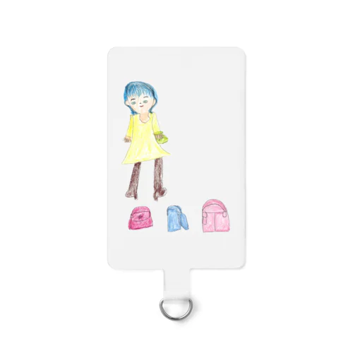 青い髪の女の子 Smartphone Strap