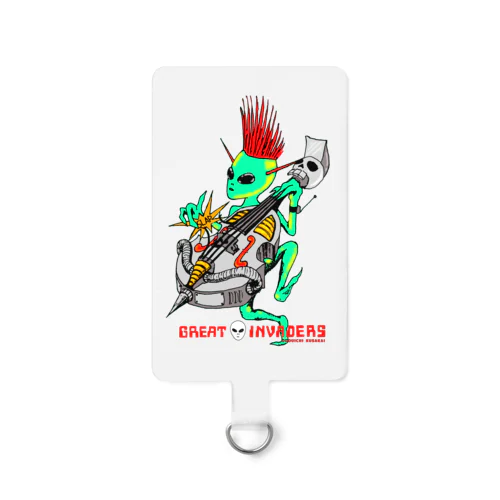 ウッドベース宇宙人/グレートインベーダーズ Smartphone Strap