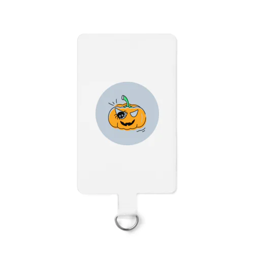 かぼちゃ、クモ、ハロウィン、絵文字 Smartphone Strap