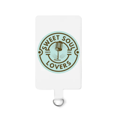 Sweet Soul Lovers★クラシックマイク（ミントグリーン×チョコブラウン） Smartphone Strap