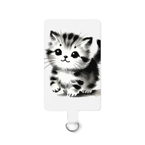 水墨こねこ散歩 Smartphone Strap