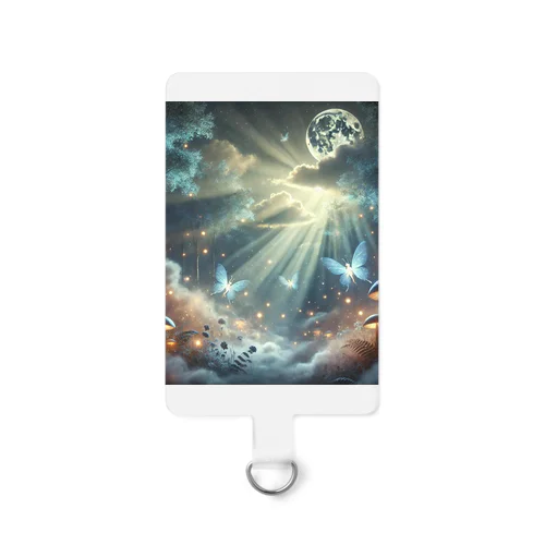 光舞う月夜の森 Smartphone Strap