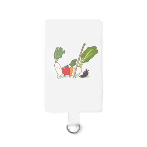 ベジランニング（透過） Smartphone Strap