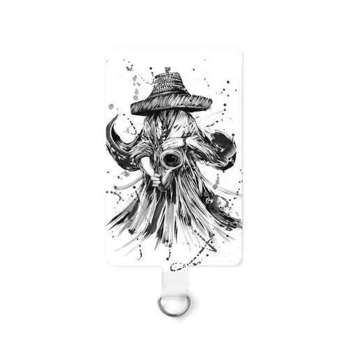 サックス侍「構え -mono-」series Smartphone Strap