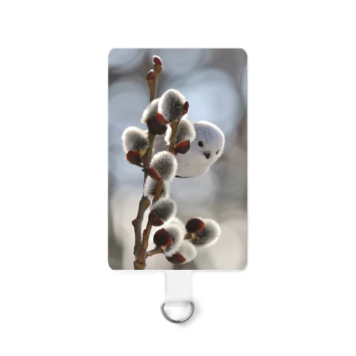 【人気シリーズ】サロベツで雪の妖精シマエナガ Smartphone Strap