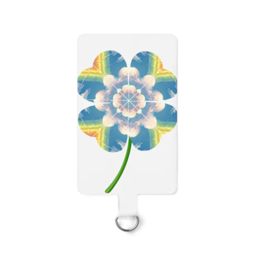 四つ葉のクローバー虹🌈 Smartphone Strap