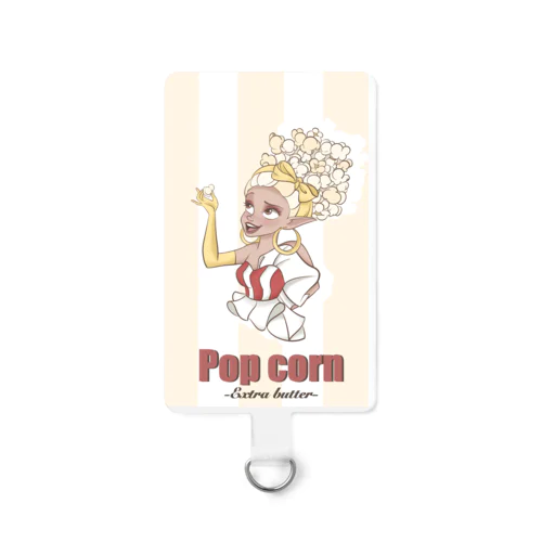 popcorn（イエロー） Smartphone Strap