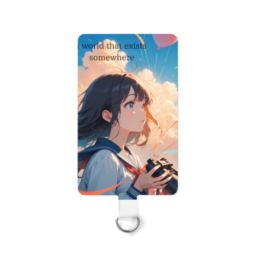 未来を見る少女 Smartphone Strap