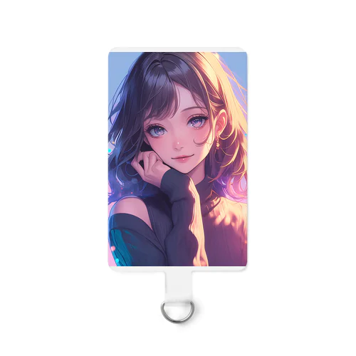 可愛い笑顔の女性 Smartphone Strap