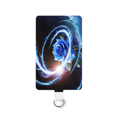 蒼薔薇のアートピース ― 光の螺旋― Smartphone Strap