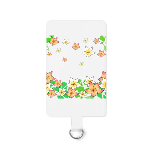 舞うプルメリア① Smartphone Strap