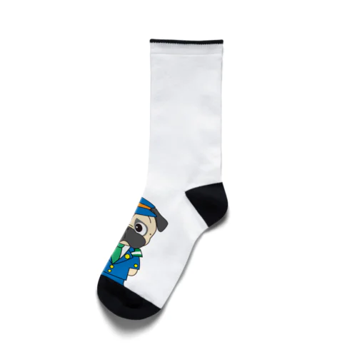 パグのおまわりさん Socks