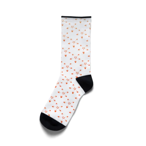 コブヒトデ総柄(オレンジ) Socks