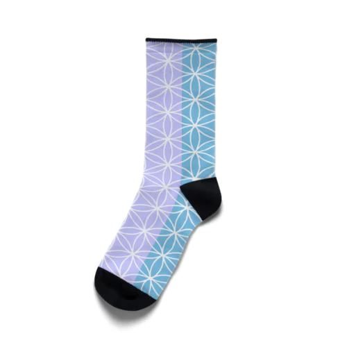 ソックス(七宝・ブルー) Socks