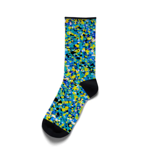 【SUZURI限定】hajikeru_ターコイズ Socks