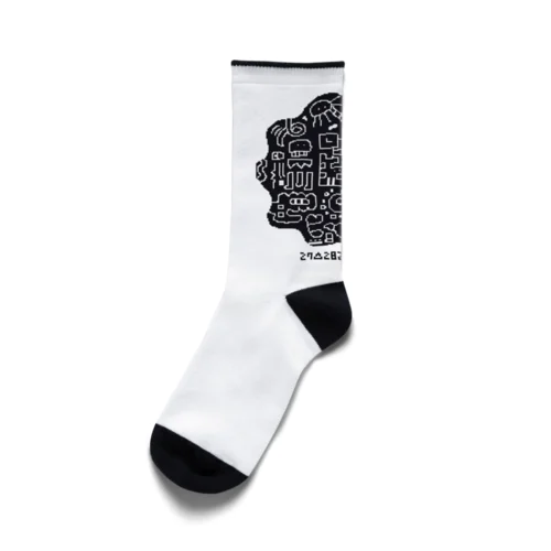 後ろにブラックホール Socks