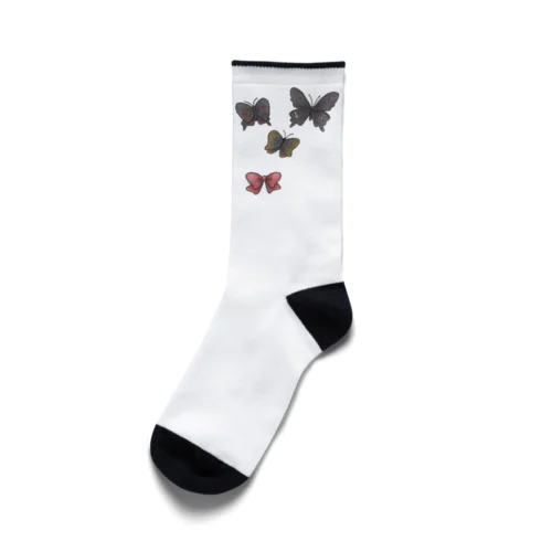 蝶々とリボン Socks