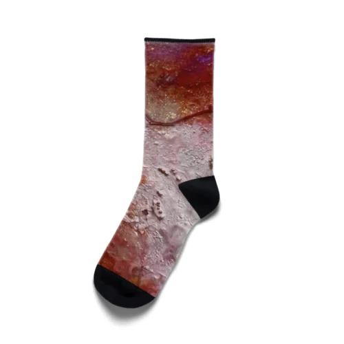 『胡蝶の夢　orange red』 Socks