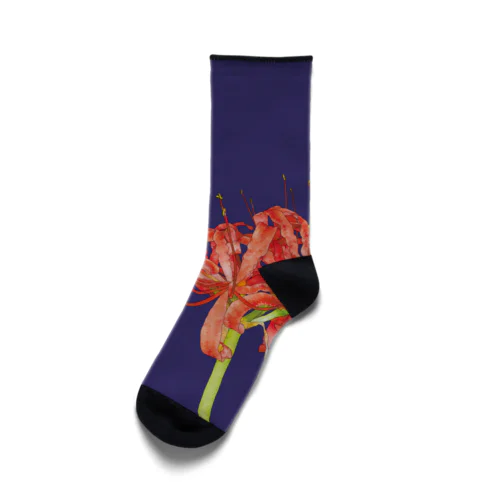 夕闇の彼岸花 Socks