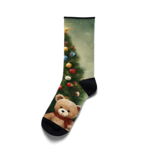テディーベア兄弟のクリスマス Socks