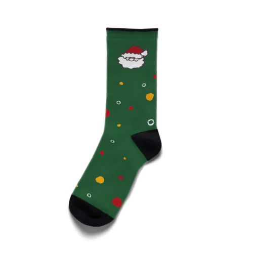 クリスマス！サンタさんソックス Socks