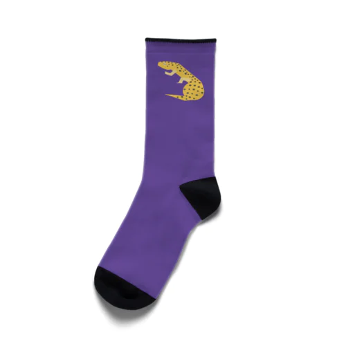 レオパくつした purple Socks