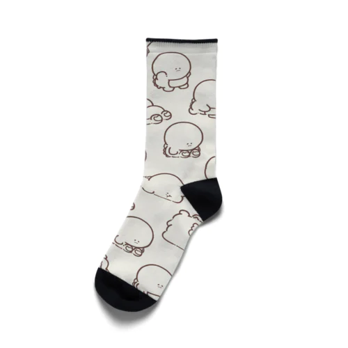 でんぐり返し怪獣(Brown) Socks