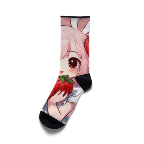 いちご大好き、うさみみチャコちゃん Socks