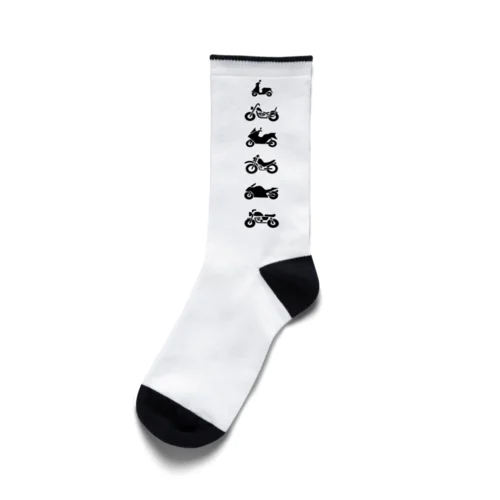 モーターサイクルず Blackタテ Socks