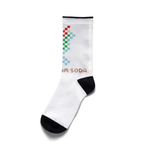 ドット絵クリームソーダ（DOT CREAM SODA） Socks