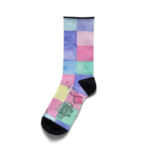 水彩絵の具 Socks