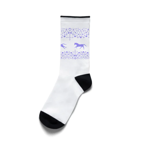 モロッカン駈歩紫 Socks