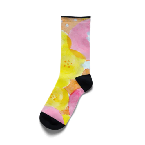 花畑を歩く Socks