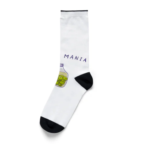 梅酒好きのためのデザイン「梅酒マニア」 Socks