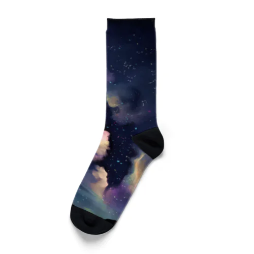 夜空星空(イラスト・修正版) Socks