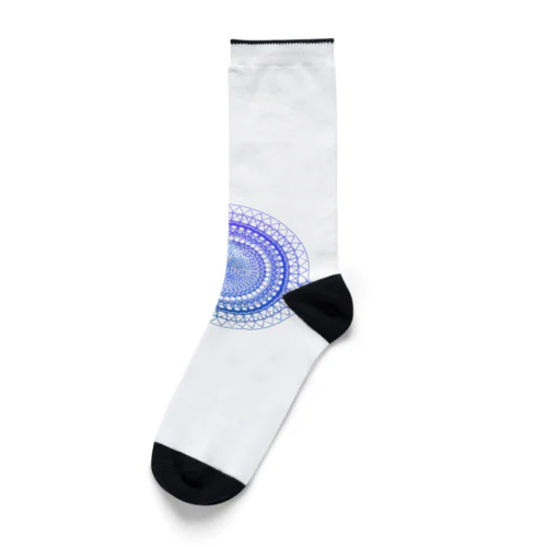 COSMIC meditation Blue Socks
