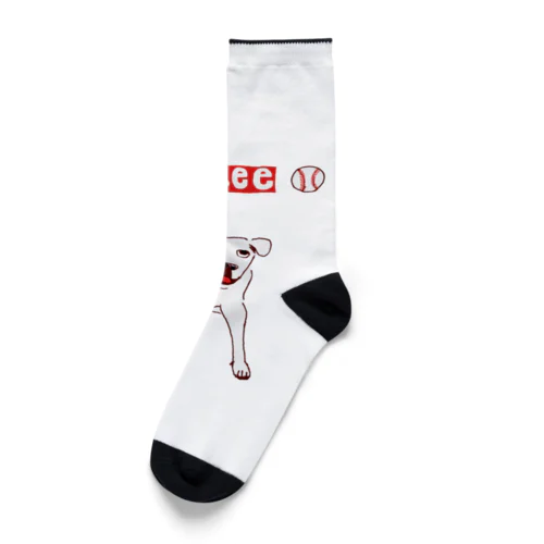 ユーモアデザインラブラドールデザイン「あそべえ」（Tシャツ・パーカー・グッズ・ETC） Socks