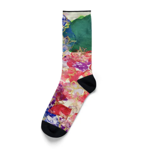 紫陽花のグッズ Socks