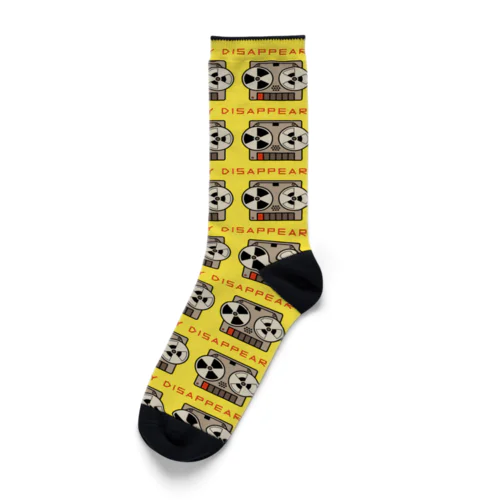 オープンリールテープレコーダー（黄色） Socks